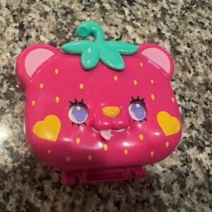 Polly pockets Pink Bear-Shaped Toy Case